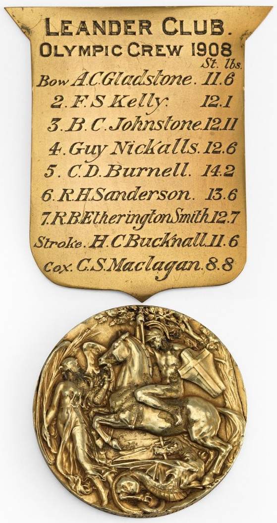 Eights - Great Britain (Leander Club) Gold Medal - Summer Olympics 1908