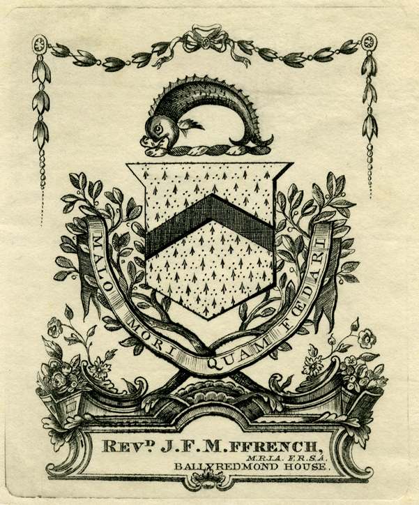 Bookplate of James Frederick Metge ffrench