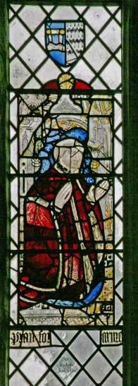 Stained Glass window depicting Ralph Jocelyn