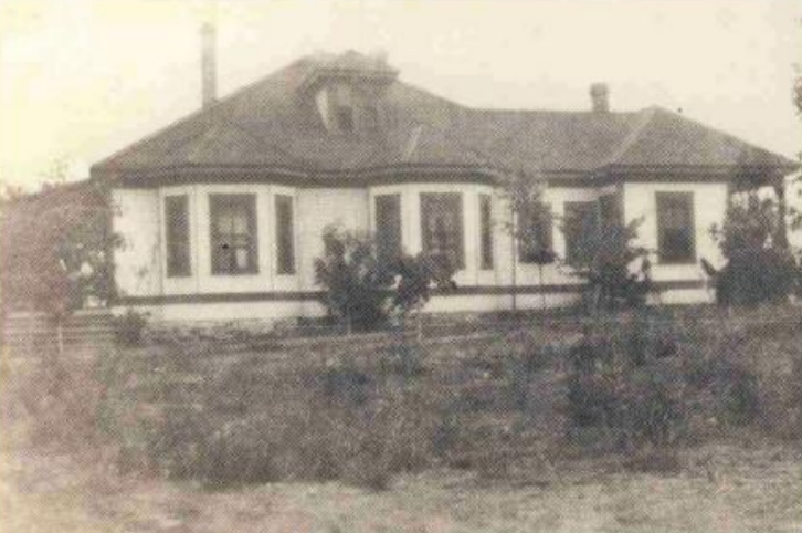 Beatrice Lewall's house on her farm near Ashcroft