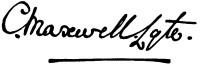 Cecil Henry Maxwell Lyte signature