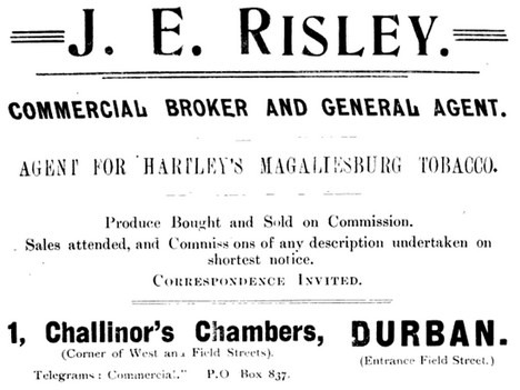 John Edward Risley business advertisement