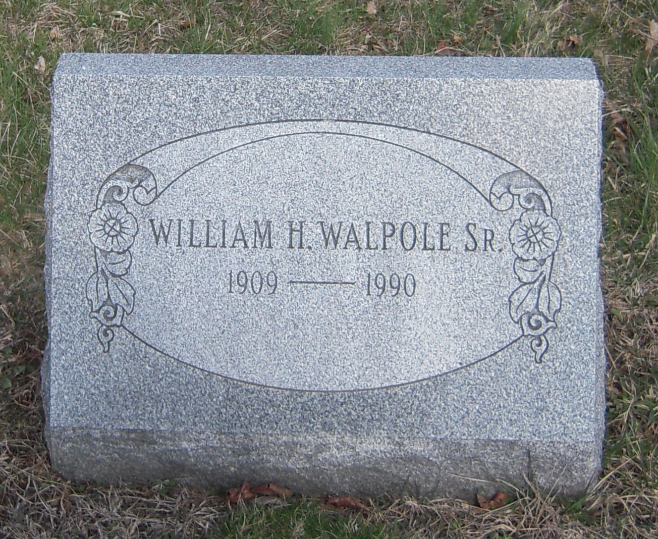 Headstone of William Henry Walpole