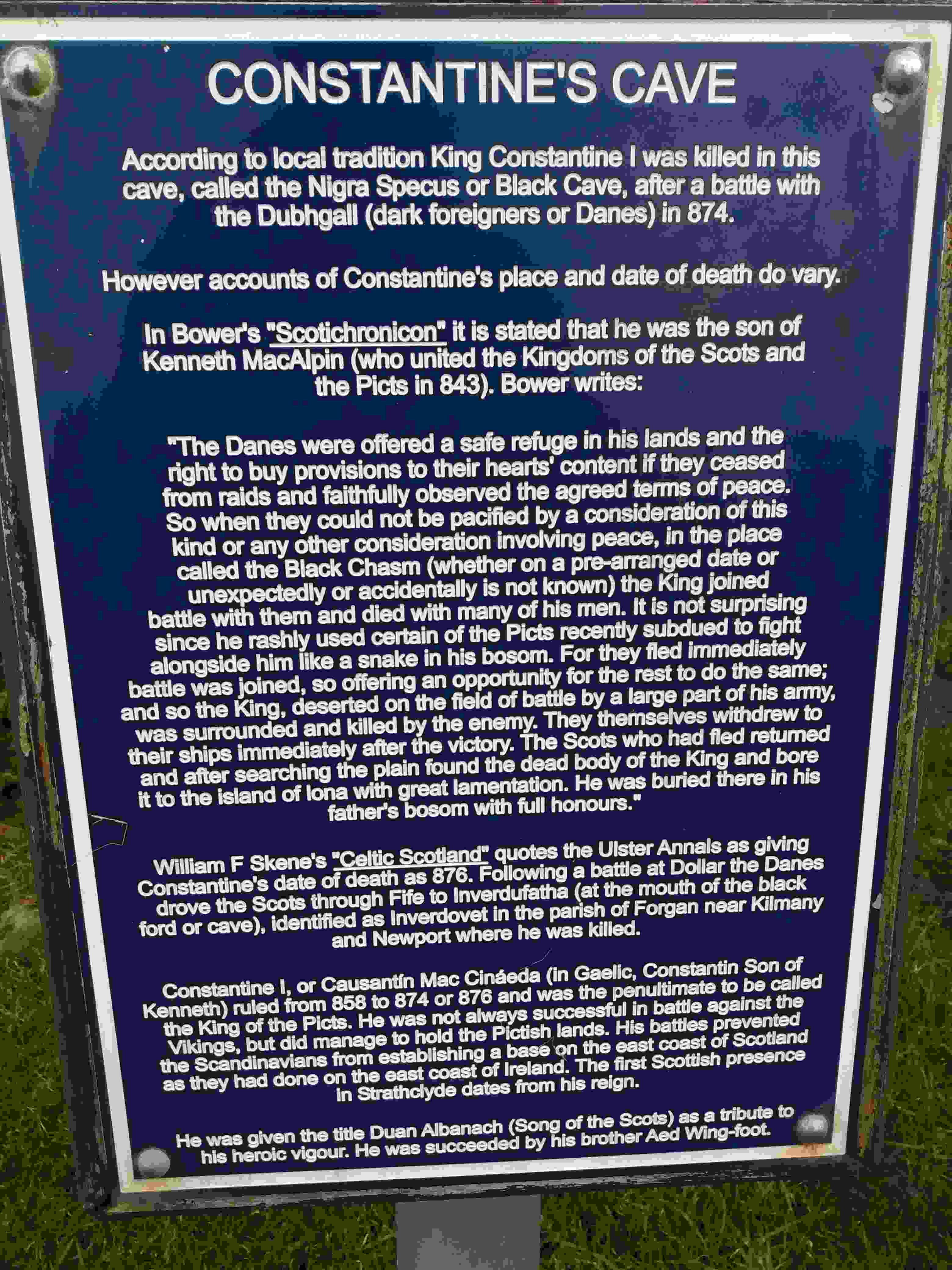 Black Cave sign