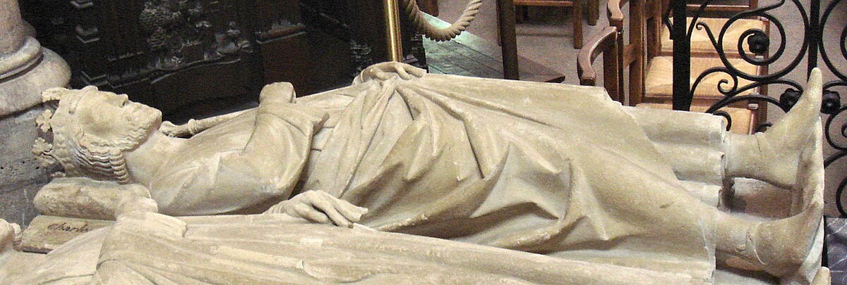 Effigy on the tomb of Charles Martel