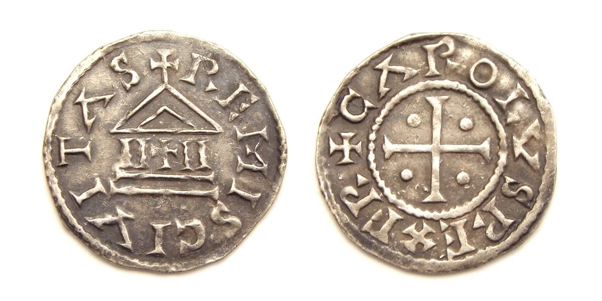 Penny from the reign of Charles II the Bald