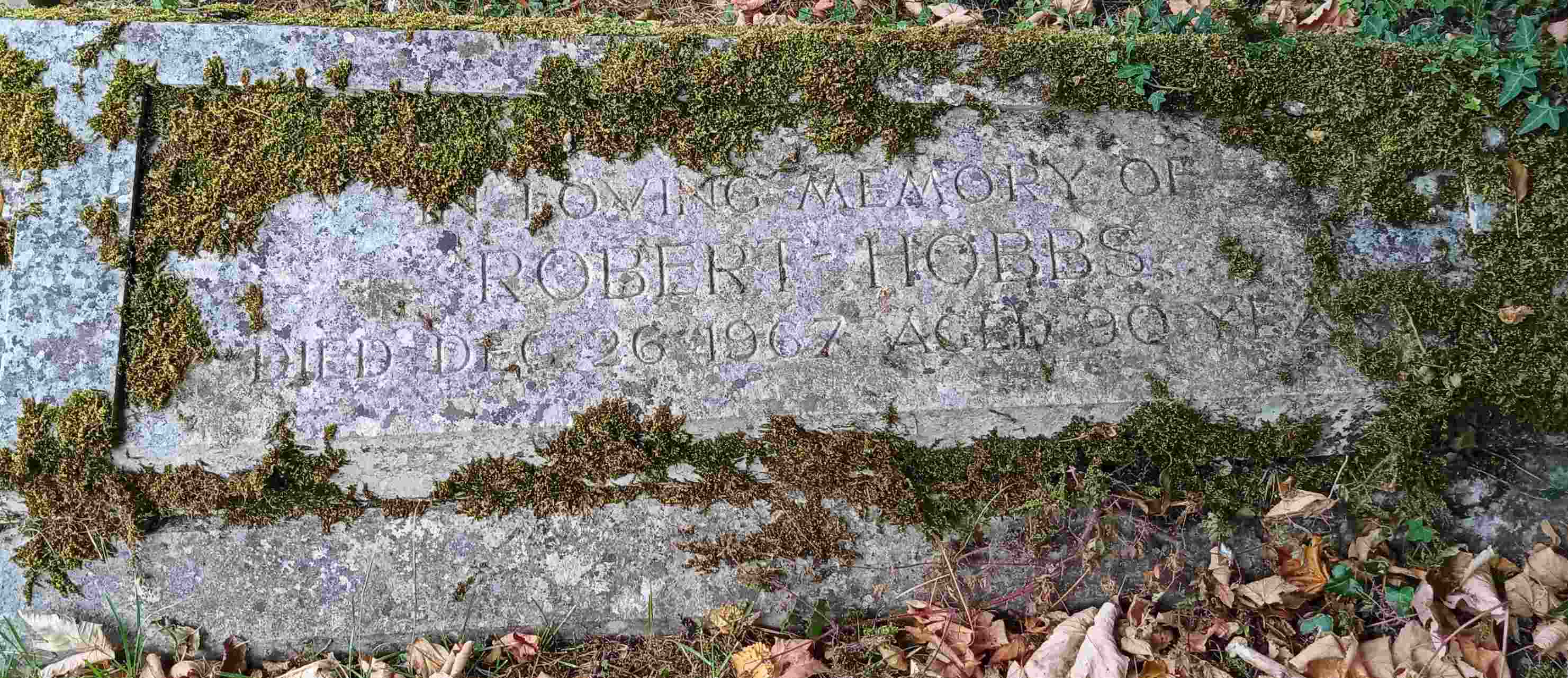 Gravestone of Robert Hobbs