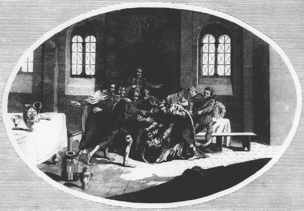 The murder of King Edmund I